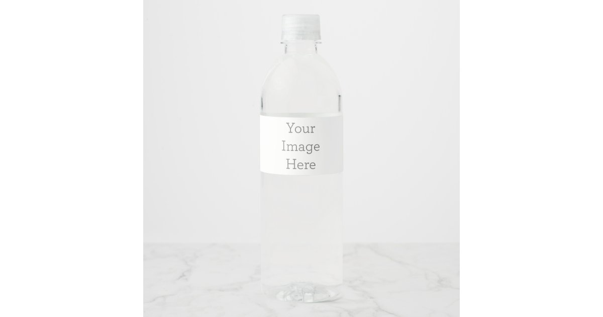 Create Your Own Water Bottle Label (8.25