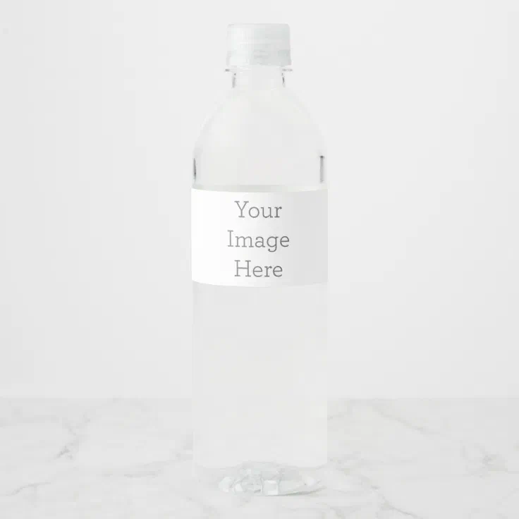 Create Your Own Water Bottle Label (8.25