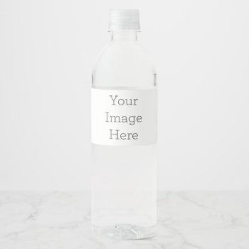 Create Your Own Water Bottle Label (8" X 2.125") by zazzle_templates at Zazzle