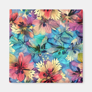 Create your own Watercolor butterflies in the dark Magnet