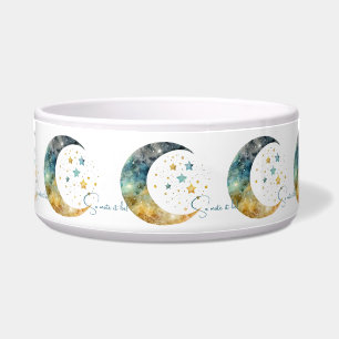 Create Your Own Watercolor Crescent Moon & Stars Bowl