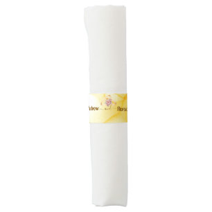 Create your own Watercolor Gold Wash Personalized Napkin Bands
