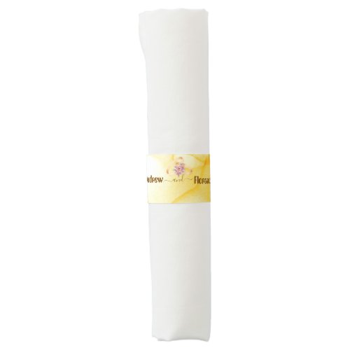 Create your own Watercolor Gold Wash Personalized Napkin Bands