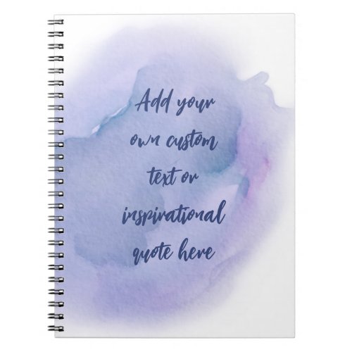 Create Your Own Watercolor Motivational Quote Notebook