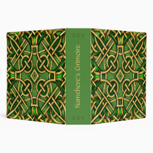 Create Your Own Watercolor Woven Knotwork 3 Ring Binder