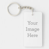 Zazzle Louisville, KY Stylized Skyline Custom Slogan Keychain, Adult Unisex, Size: 2, Black