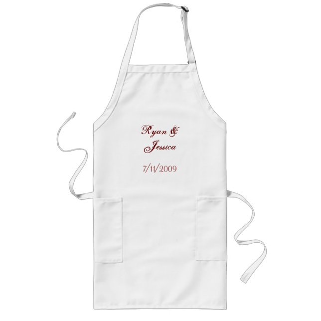 Create your own wedding apron (Front)