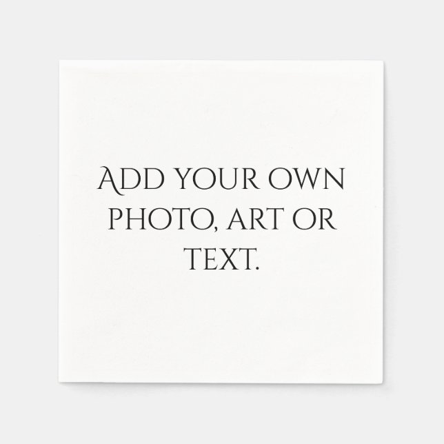 Create Your Own Wedding Baby Bridal Shower Party Napkins (Front)