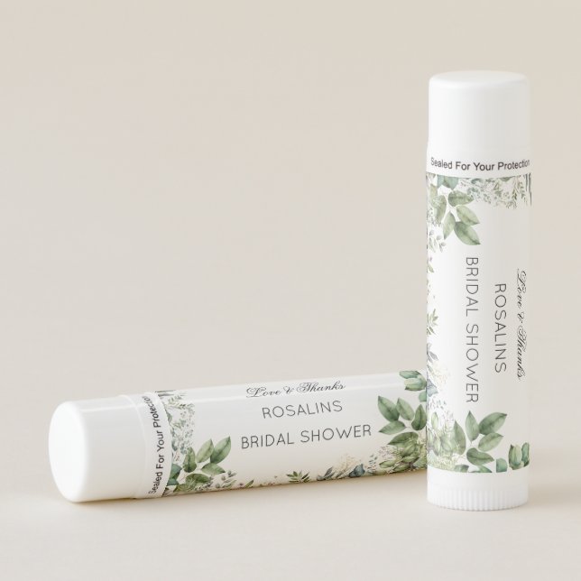 Create Your Own wedding eucalyptus Lip Balm (Front)