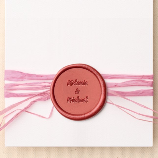 Create Your Own Wedding Gift Wax Seal Sticker (Front)