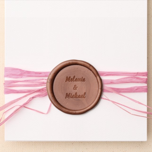 Create Your Own Wedding Gift Wax Seal Sticker (Front)
