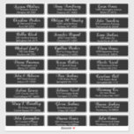 Create Your Own Wedding Guest Address  Sticker<br><div class="desc">Create Your Own Personalized Wedding Guest Address Sticker Labels. Enter up to 27 guests addresses. Please double check all text before adding it to your cart. For further customization, please click the "customize further" link and use the design tool to modify this template. Personalize further , if desired, for the...</div>