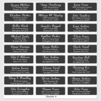 Create Your Own Wedding Guest Address Sticker