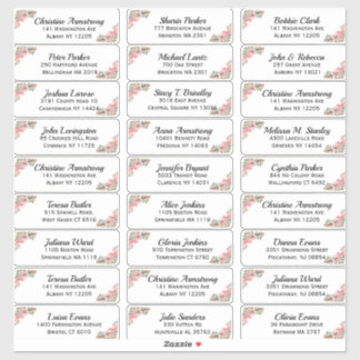 Create Your Own Wedding Guest Address Sticker