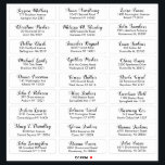 Create Your Own Wedding Guest Address Sticker<br><div class="desc">Create Your Own Personalized Wedding Guest Address Sticker Labels. Enter up to 27 guests addresses. Please double check all text before adding it to your cart. For further customization, please click the "customize further" link and use the design tool to modify this template. Personalize further , if desired, for the...</div>