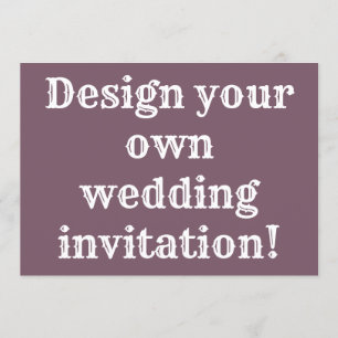 Create your own wedding invitation