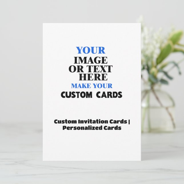 Create Your Own Wedding Invitation - Personalized! (Standing Front)