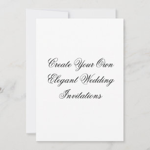 Create Your Own Wedding Invitations