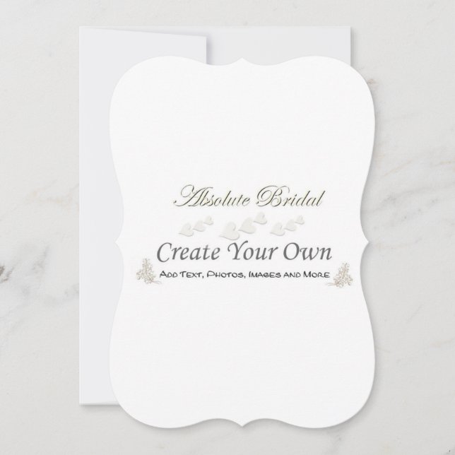 Create Your Own Wedding Invitations (Front)