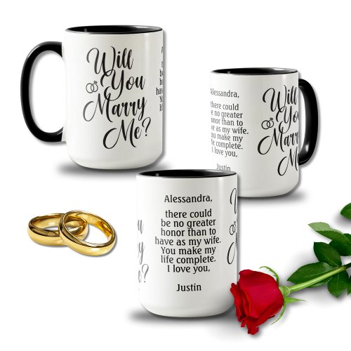 Create Your Own Wedding Marriage Proposal  Mug
