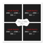 Create Your Own Wedding Photo Collage 003 Canvas Print