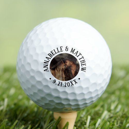 Create Your Own Wedding Photo Golf Balls