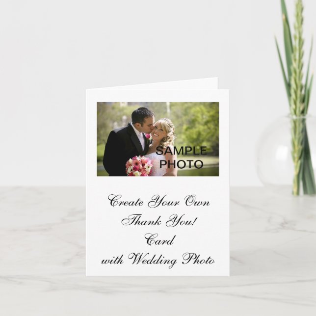 Create Your Own Wedding PhotoThank You Cards (Front)