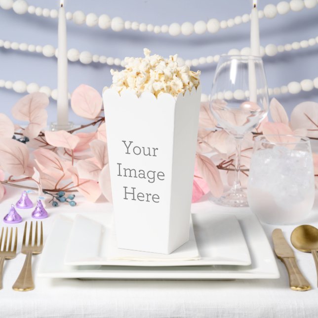 Paper Favor Box, Popcorn 3.75x3.5x7.5  (Wedding)