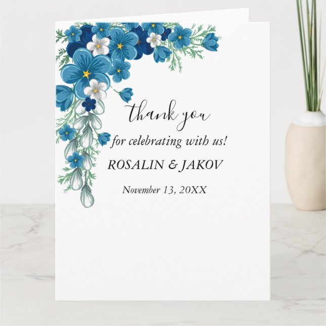 Create Your Own wedding Thank You Card (Front)