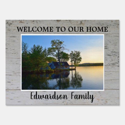 Create your own welcome to our home sign