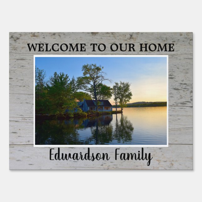Create your own welcome to our home sign (Front)