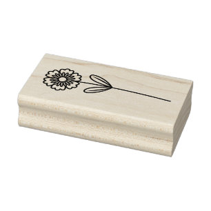 Create Your Own Whimsical Anemone Flower Floral Rubber Stamp