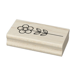 Create Your Own Whimsical Flower Floral Rubber Stamp