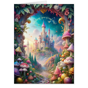 Create Your Own Whimsical Magic Castle Card