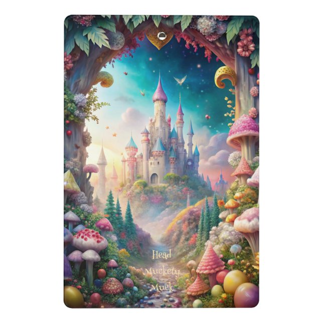 Create Your Own Whimsical Magic Castle Mini Clipboard (Back)