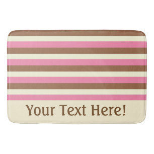 Create Your Own - Whimsical Neapolitan Stripes Bathroom Mat