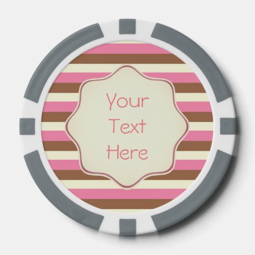 Create Your Own _ Whimsical Neapolitan Stripes Poker Chips