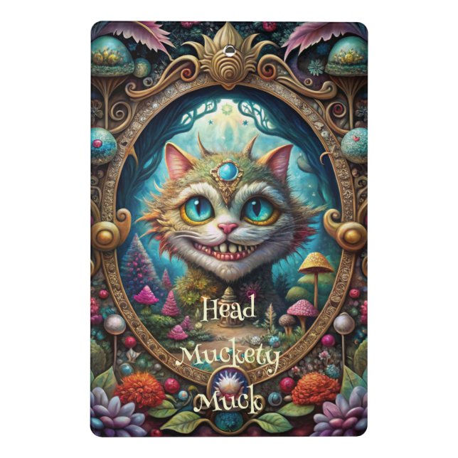 Create Your Own Whimsical Queen Cheshire Cat Mini Clipboard