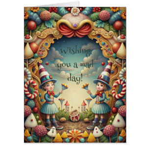 Create Your Own Whimsical Tweedle Girls Card