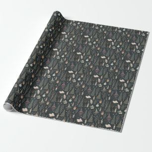 Create Your Own Whimsical Wizard Nature Magic Wrapping Paper