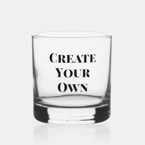 Create Your Own Whiskey Glass