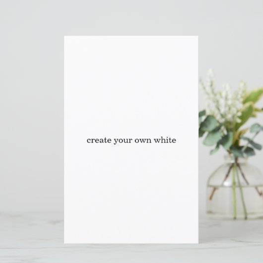 create your own white (Standing Front)