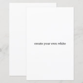 create your own white (Front/Back)