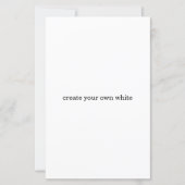 create your own white (Front)