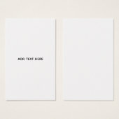 Create Your Own White  (Front & Back)
