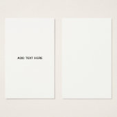 Create Your Own White  (Front & Back)