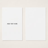 Create Your Own White  (Front & Back)