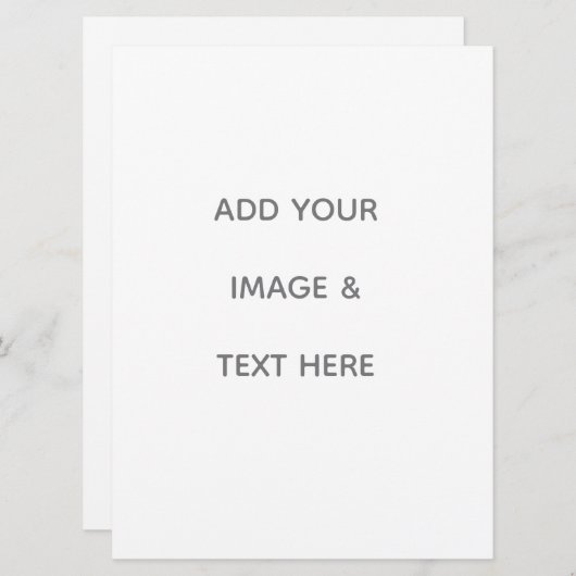 Create Your Own white (Front/Back)