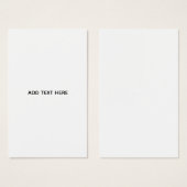 Create Your Own White  (Front & Back)