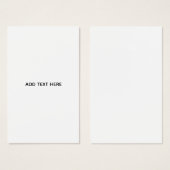 Create Your Own White  (Front & Back)